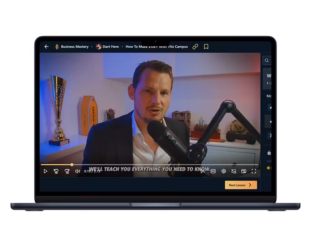 video lesson from one of the millionaire professors