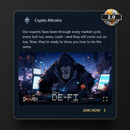 Screenshot of Crypto Altcoins course in The Real World 2.0 platform