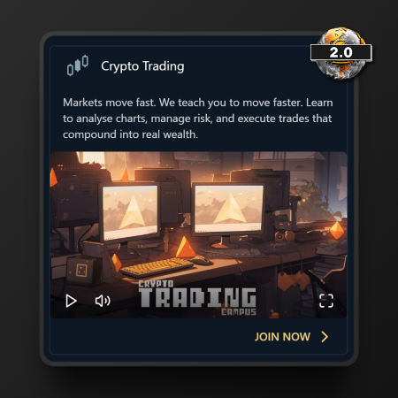 Screenshot of Crypto Trading Campus in The Real World 2.0 platform
